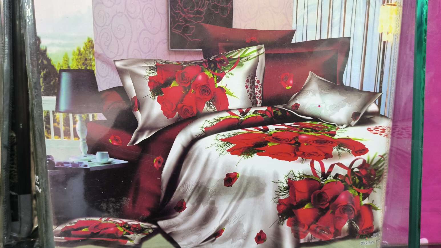 Wholesale of 100-piece pure cotton light luxury quilt cover with simple printed four-season wedding bedding undefined