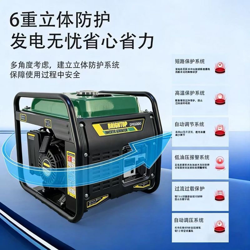 Brightop变频发电机 家用应急户外施工两用 230V稳定输出省油 便携耐用电力保障详情2