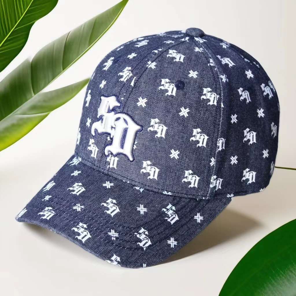 24009 full-page printed baseball caps for both men and women throughout the four seasons details Picture