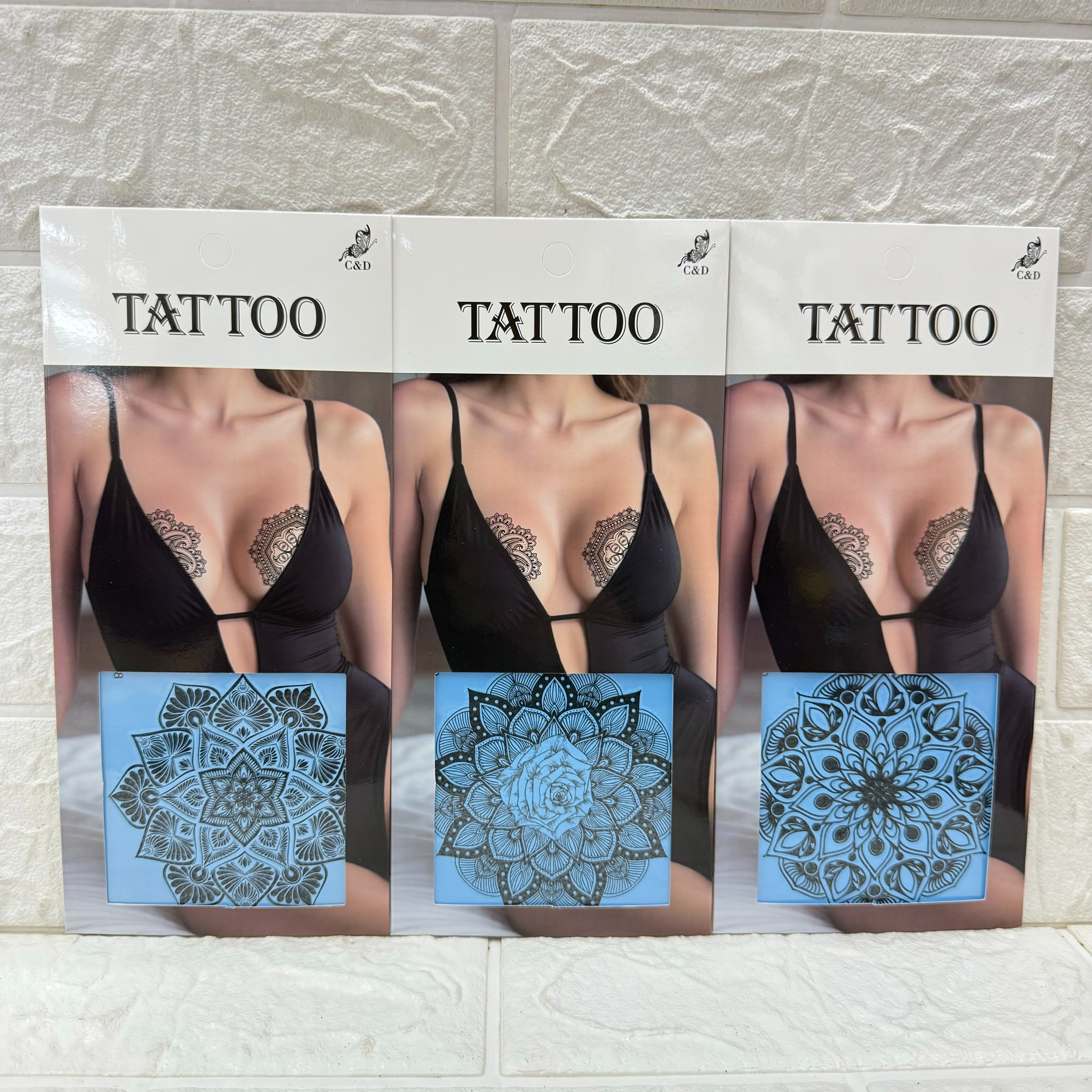 手贴胸贴纹身贴 社会防水手臂手背锁骨纹身贴 小清新贴纸纹身贴