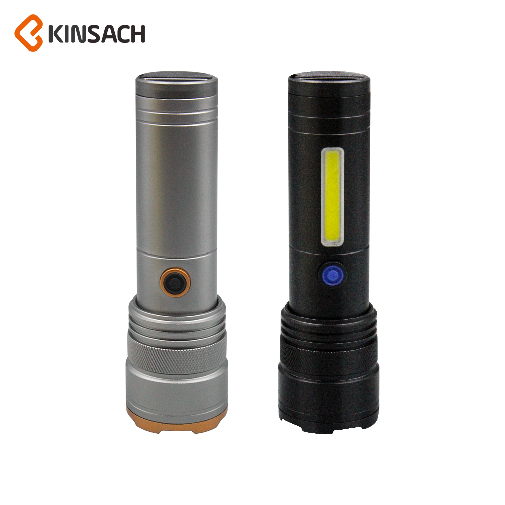 KINSACH flashlight, white laser high-intensity flashlight, multi-functional emergency lighting portable searchlight Specification image