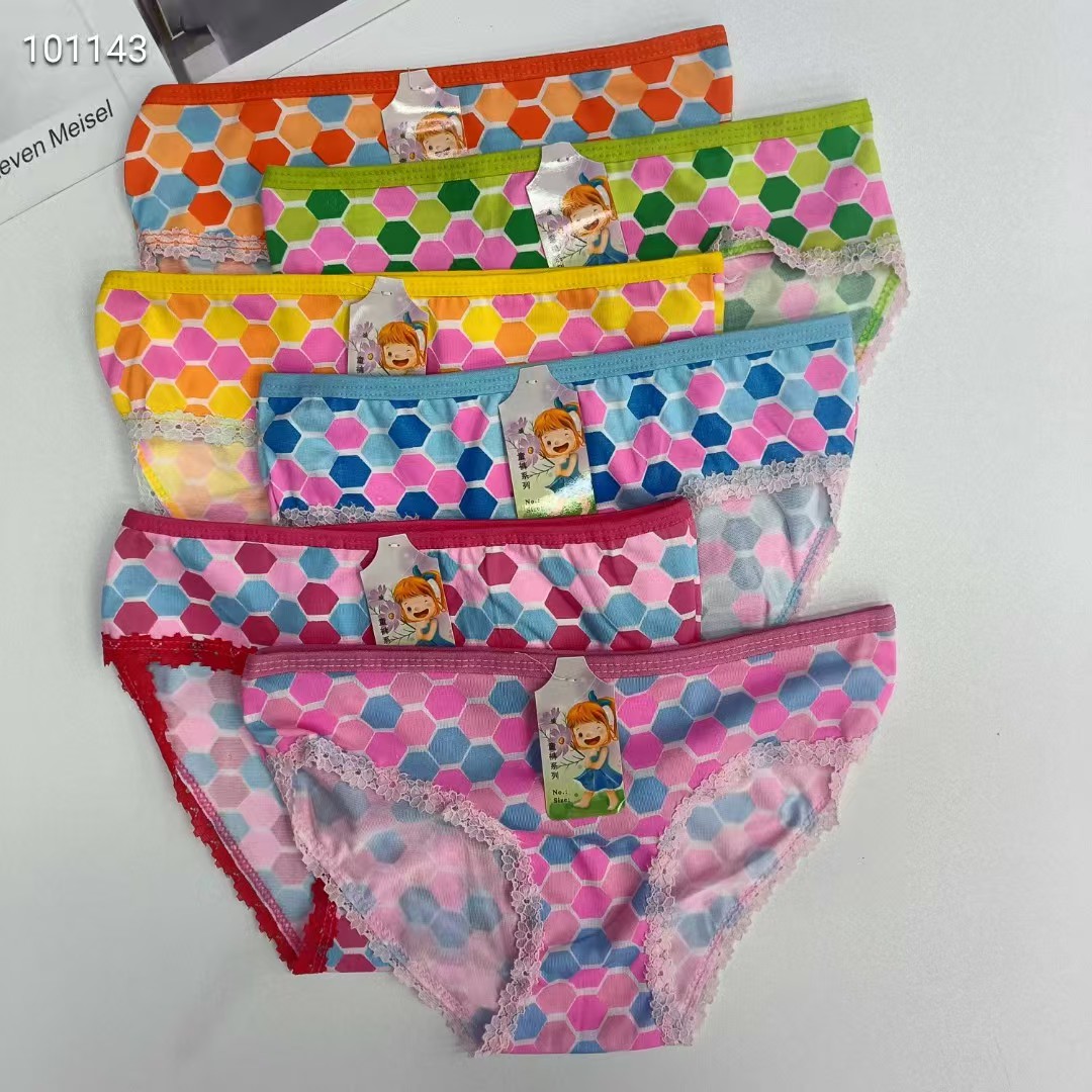 DD-335# Export underwear for foreign trade, popular African Girls' underwear, comfortable and breathable underwear, children's wear, printed lace triangle pants, children's underwear, QNI Application Scenario