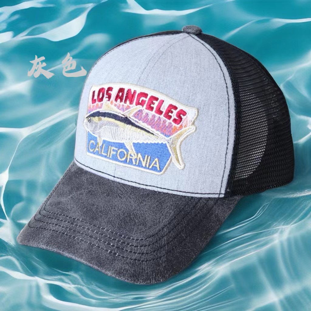 The 24010 patchwork net hat is a popular embroidered hat Item Picture