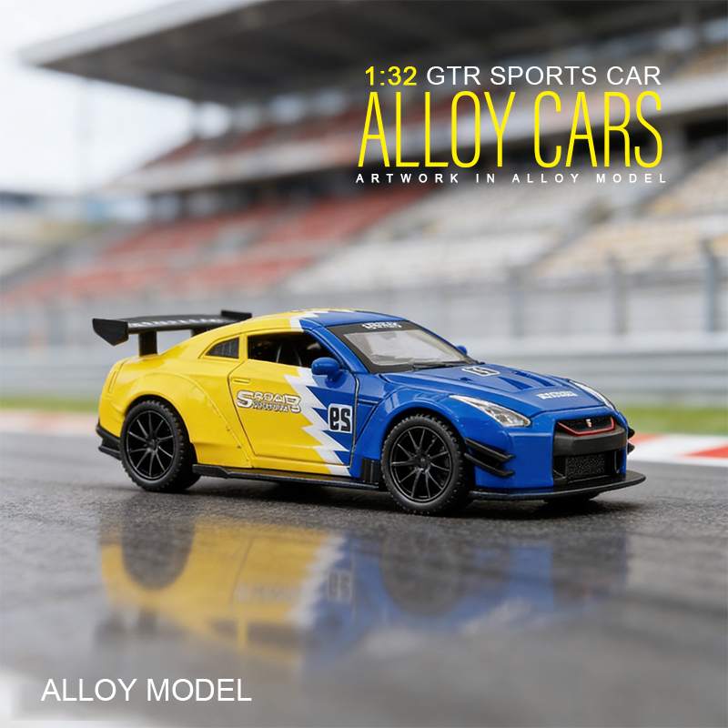 1:32GTR sports car model simulation, supercar, children's toy, boy alloy car model collection Specification image