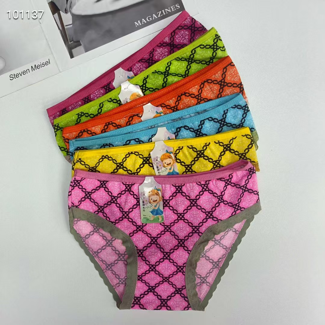 DD-189-23# Foreign trade export Underwear, popular African Girls' underwear, comfortable and breathable underwear, children's clothing, lace triangle pants, children's underwear, QNI Specification drawing