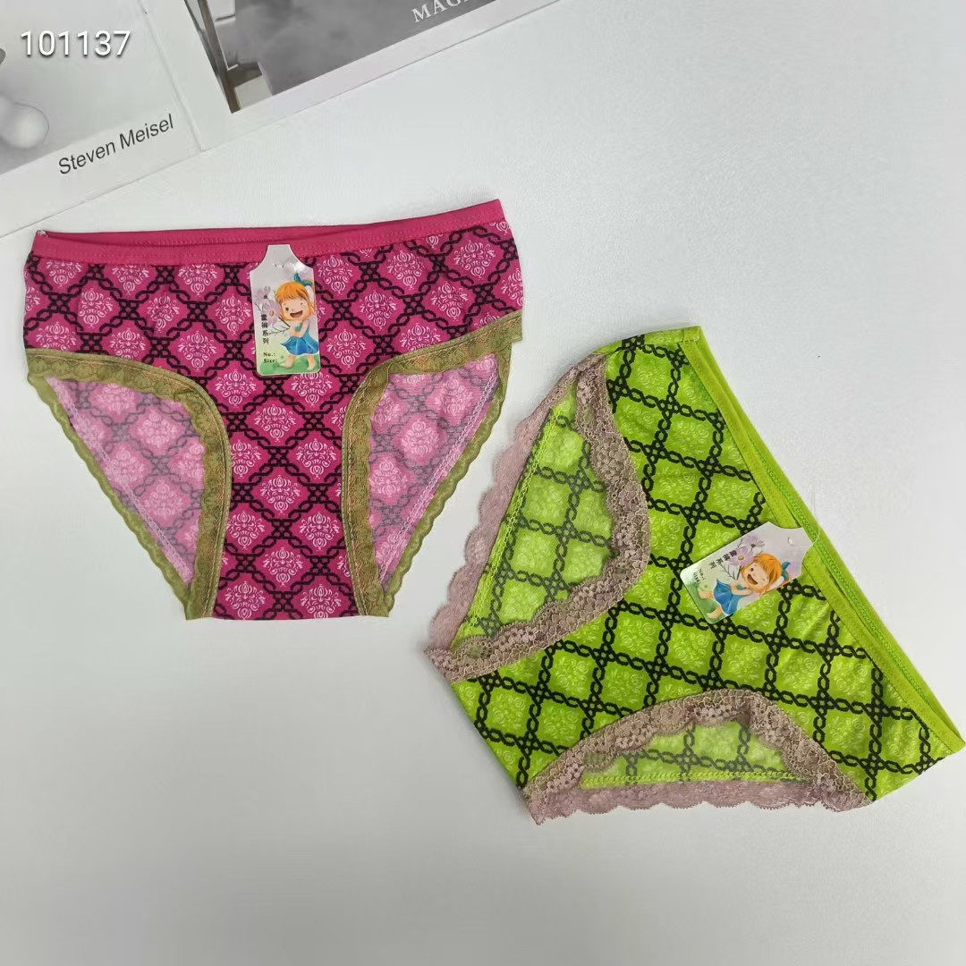 DD-189-23# Foreign trade export Underwear, popular African Girls' underwear, comfortable and breathable underwear, children's clothing, lace triangle pants, children's underwear, QNI details Picture