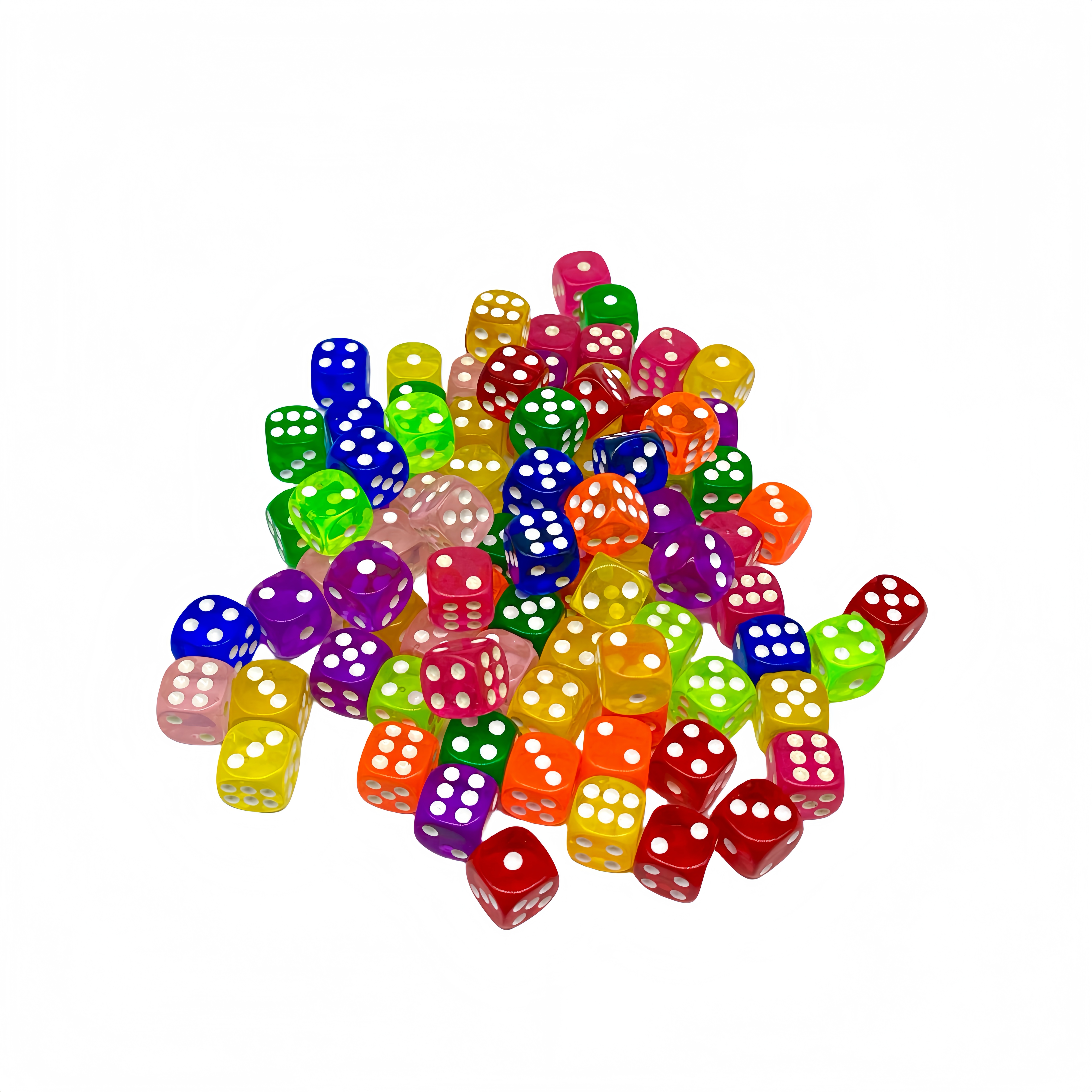 Transparent acrylic dice in multiple colors, 16mm. High-quality products for both domestic and international sales. Source factory. Good quality and low price dice details Picture