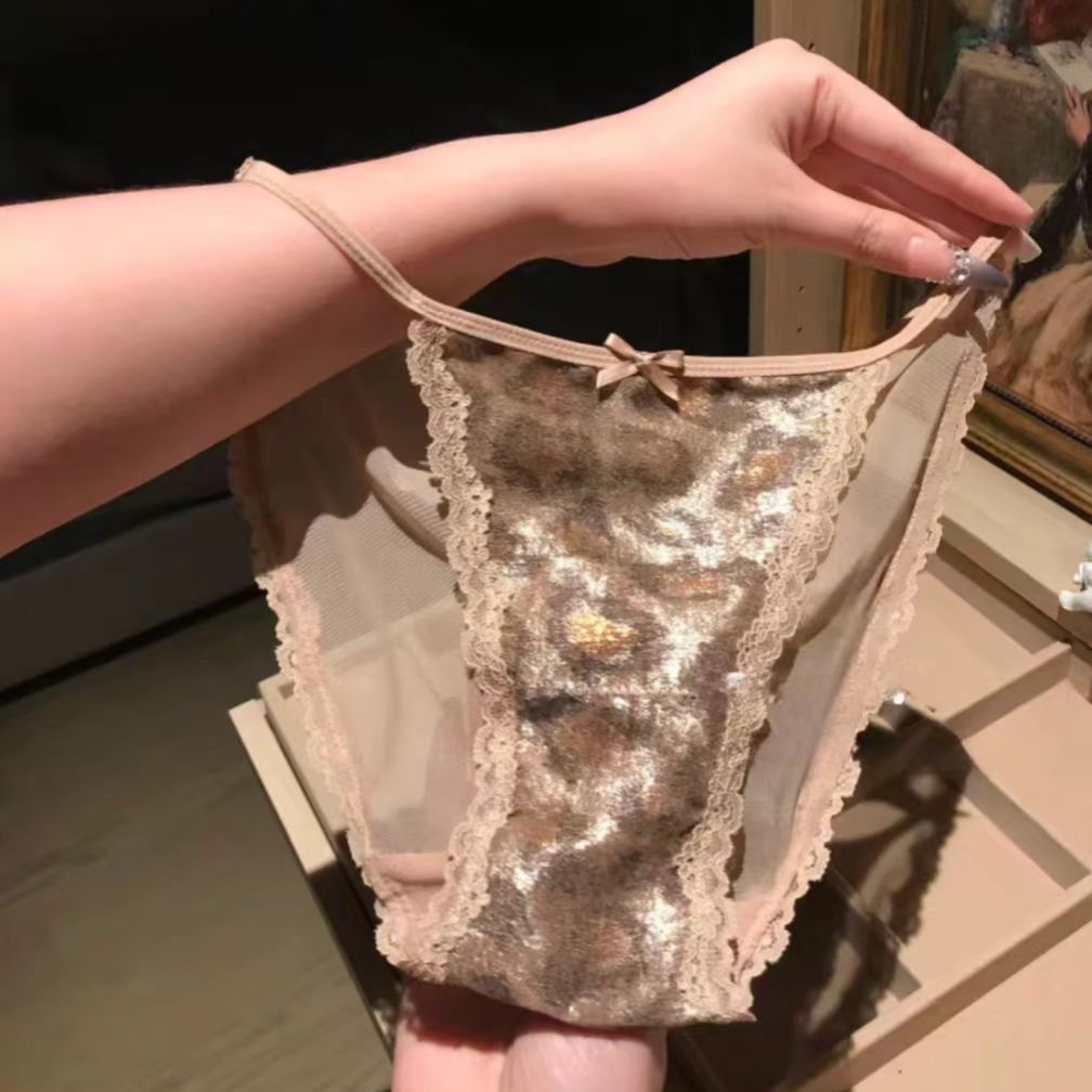 New lace-patterned high-waisted comfortable women's underwear, model underwear and women's underwear details Picture