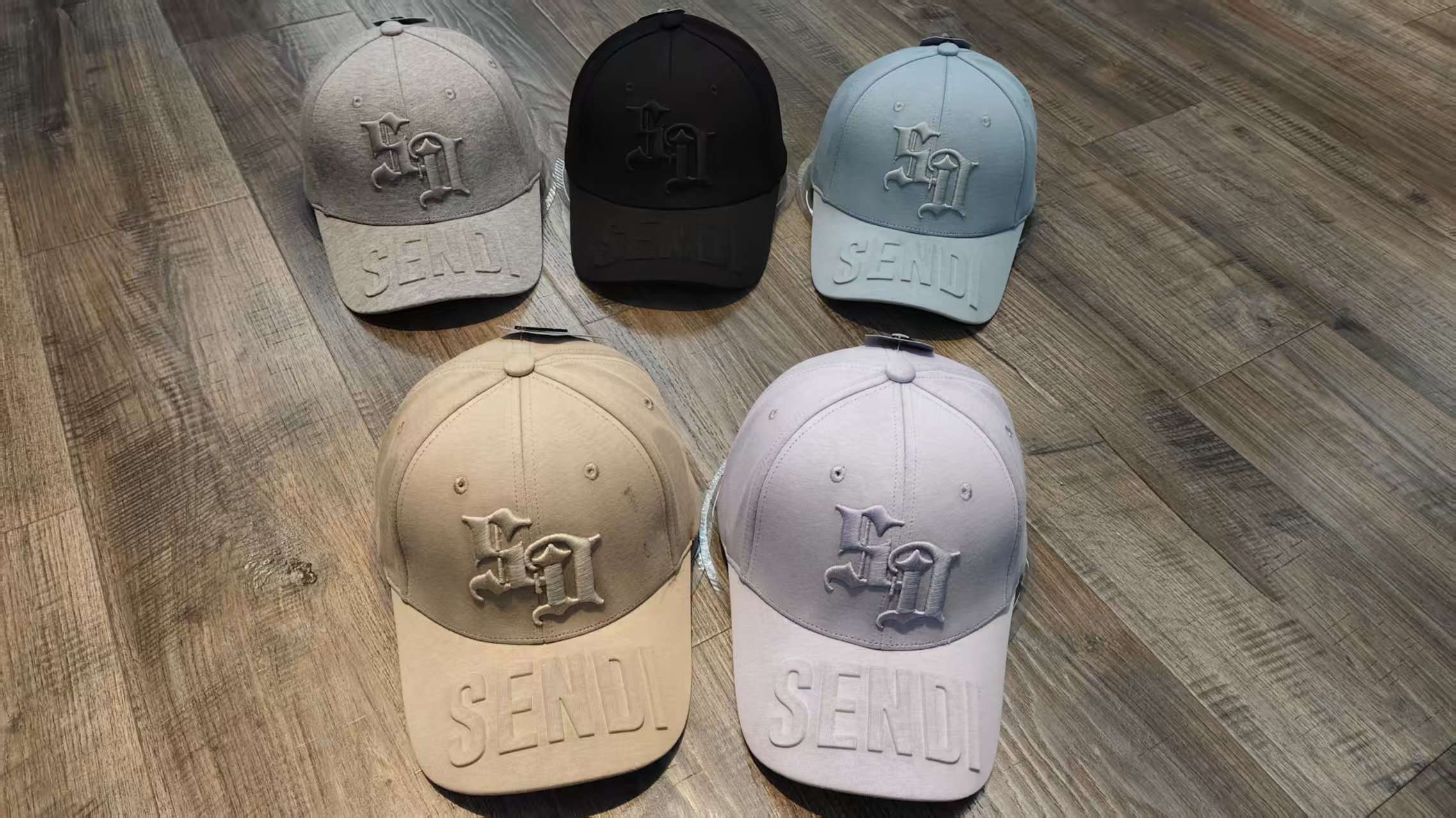 24014 Three-dimensional embroidery + embossed knitted baseball cap embroidery hat