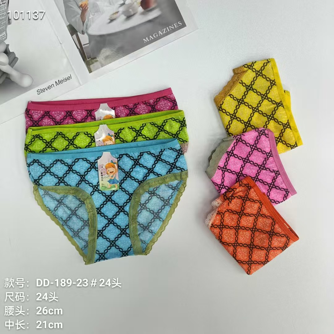 DD-189-23# Foreign trade export Underwear, popular African Girls' underwear, comfortable and breathable underwear, children's clothing, lace triangle pants, children's underwear, QNI full figure