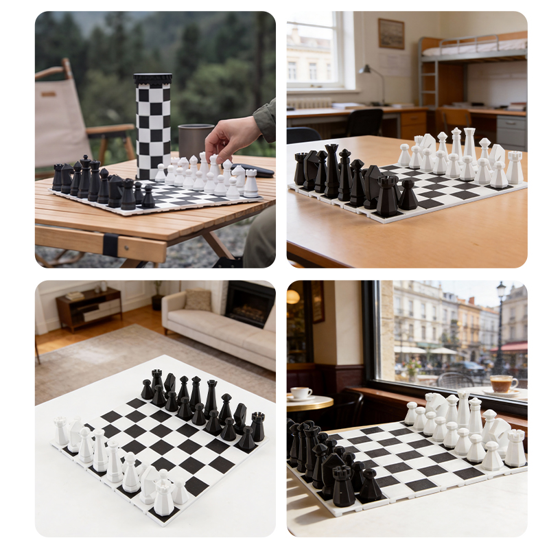 board game storage can, chess board, tabletop game, interactive toy, portable chess, parent-child interactive game details Picture