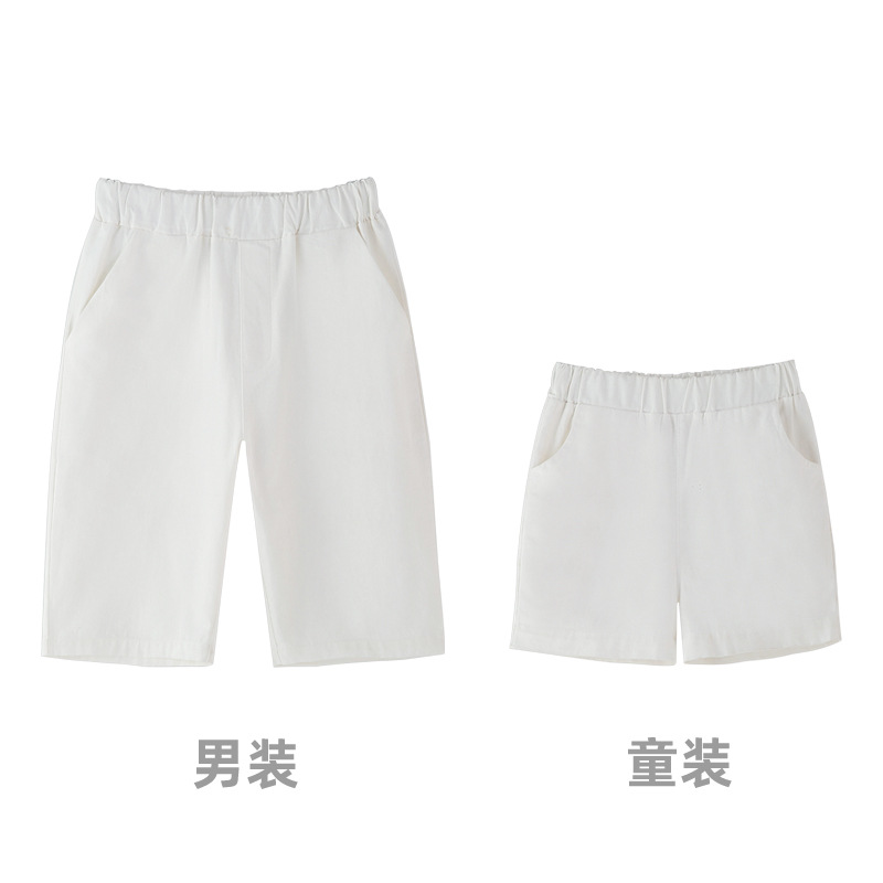 2026新款亲子装西装裤跨境电商爆款夏季休闲运动薄款短裤支持POD定制加工亚马逊稀音供货批发源头工厂父亲节裤子详情图7