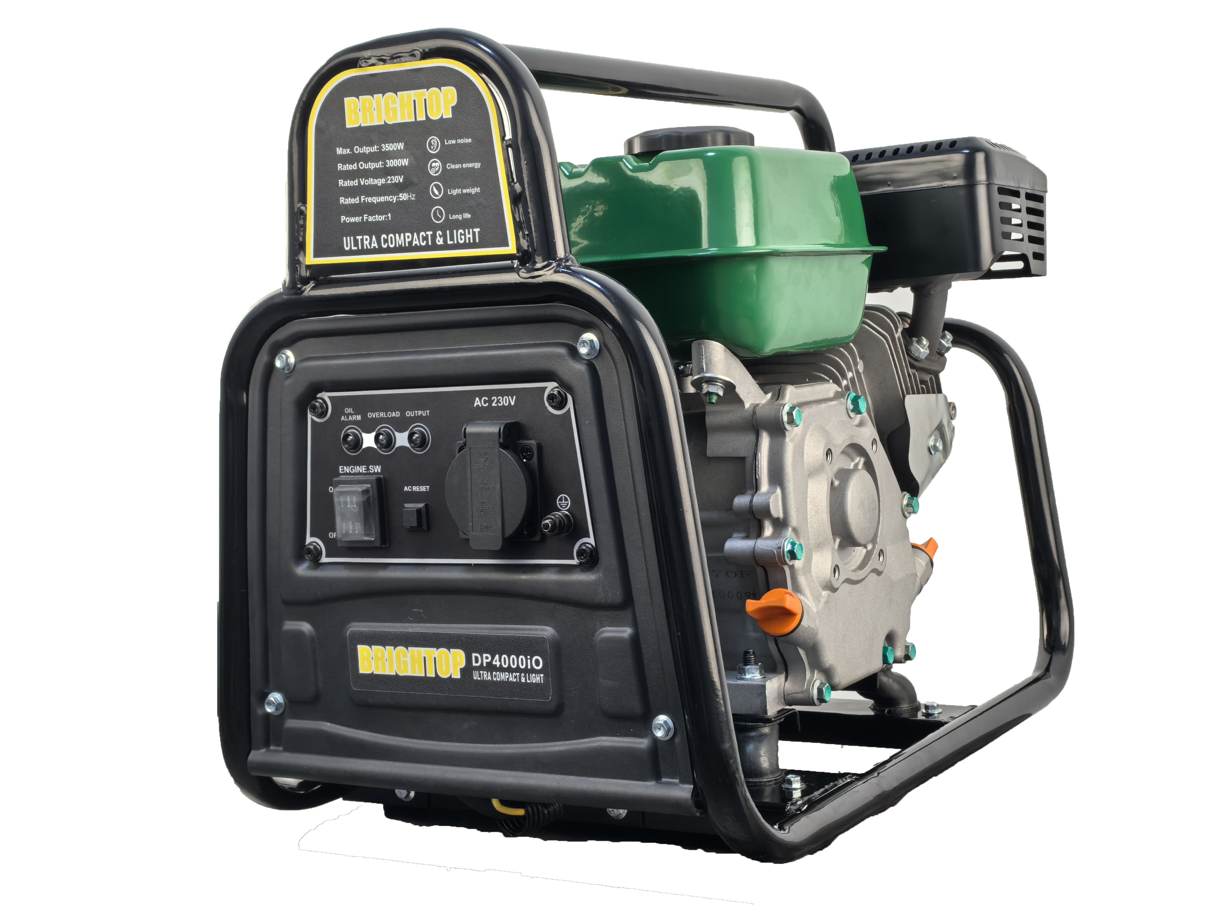 Brightop便携式发电机 A款开架发电机 3000W 230V 电力稳定发电机产品图