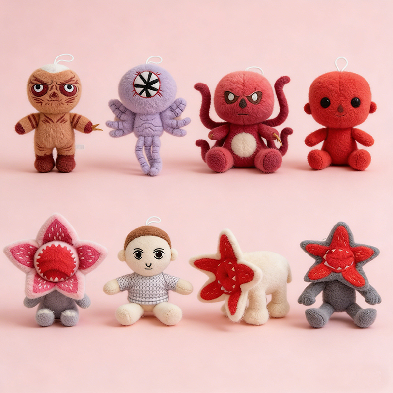 怪奇物语美国毛绒玩具纪念品玩偶卡通周边挂件毛绒公仔挂件钥匙扣布偶挂件可爱装饰礼物夹娃娃机厂家直销