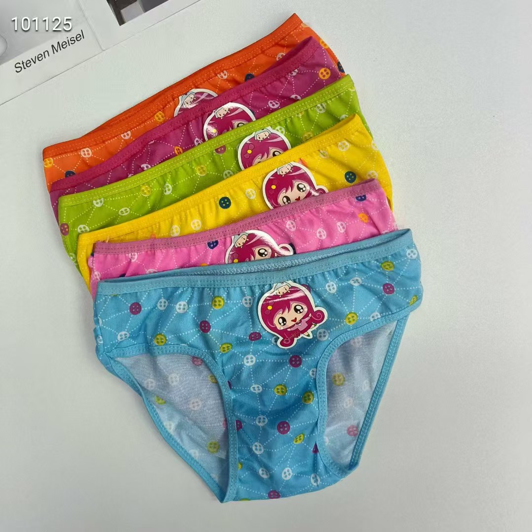 DD-14583# Foreign trade export Underwear, popular African girls' underwear, comfortable and breathable underwear, children's clothing, printed milk silk triangle pants, children's underwear, QNI details Picture
