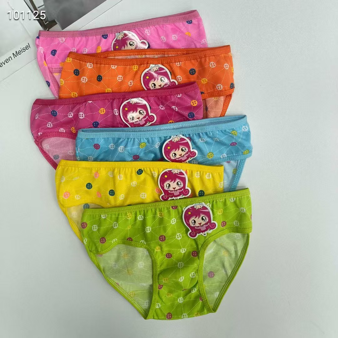 DD-14583# Foreign trade export Underwear, popular African girls' underwear, comfortable and breathable underwear, children's clothing, printed milk silk triangle pants, children's underwear, QNI Item Picture