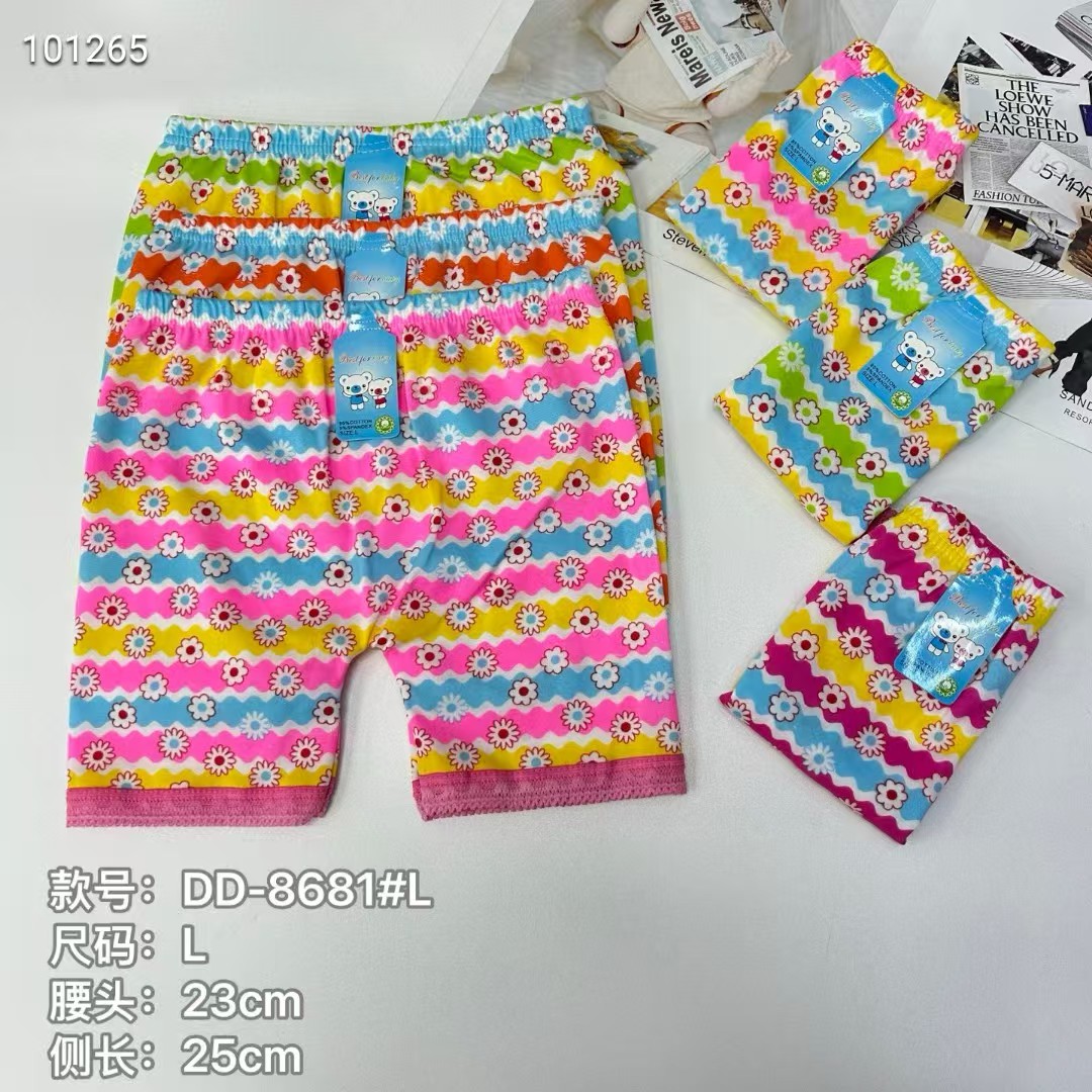 DD-8681# Children's Leg Pants, Colorful flower Pattern Children's Shorts, Women's Shorts, Leggings, Primary School children's Leggings, Export children's leggings, QNI full figure