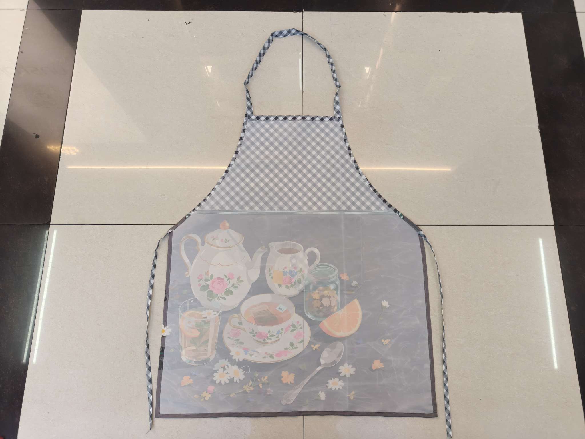 Korean-style fashionable anti-stain, dust-proof and dirt-proof work and kitchen apron for both men and women, cute cover for adults, baking positioning, waist wrap pic 7