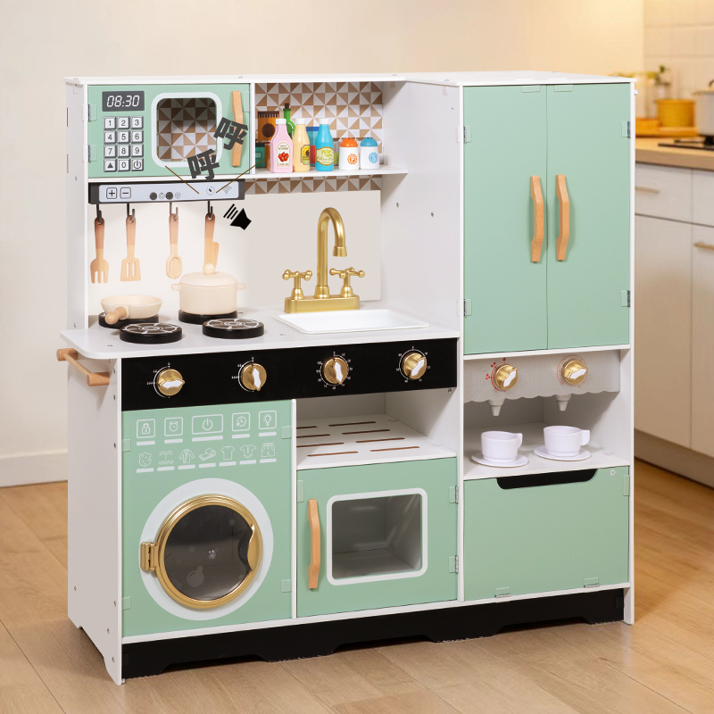 力天玩具/河马小贝工具修理/木制玩具/电饭煲电饭锅/磁性细节图