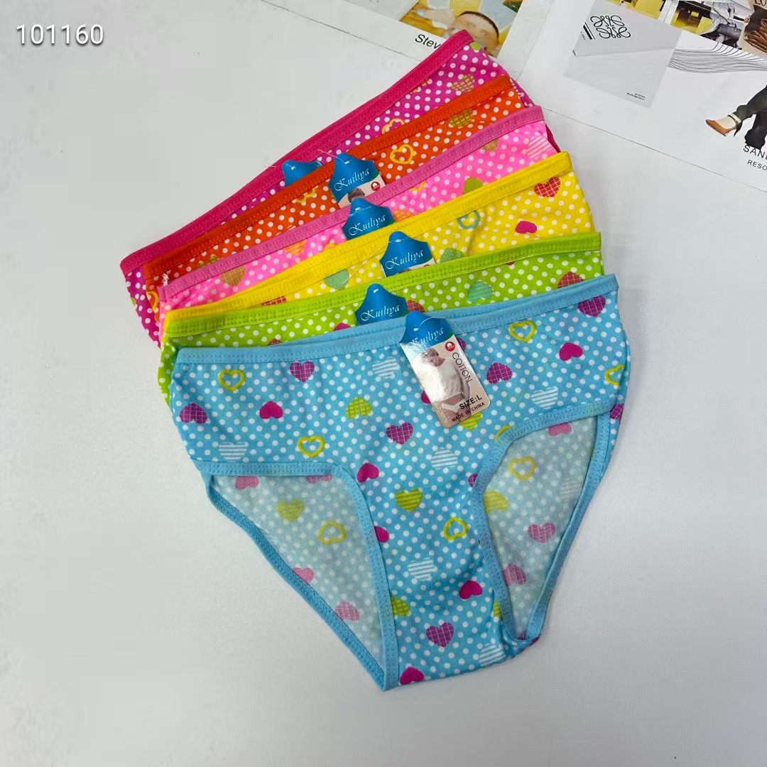 DD-8508# export underwear with heart-shaped polk-dot printed women's briefs are selling well. African women's underwear is exported to South America, QNI Specification drawing