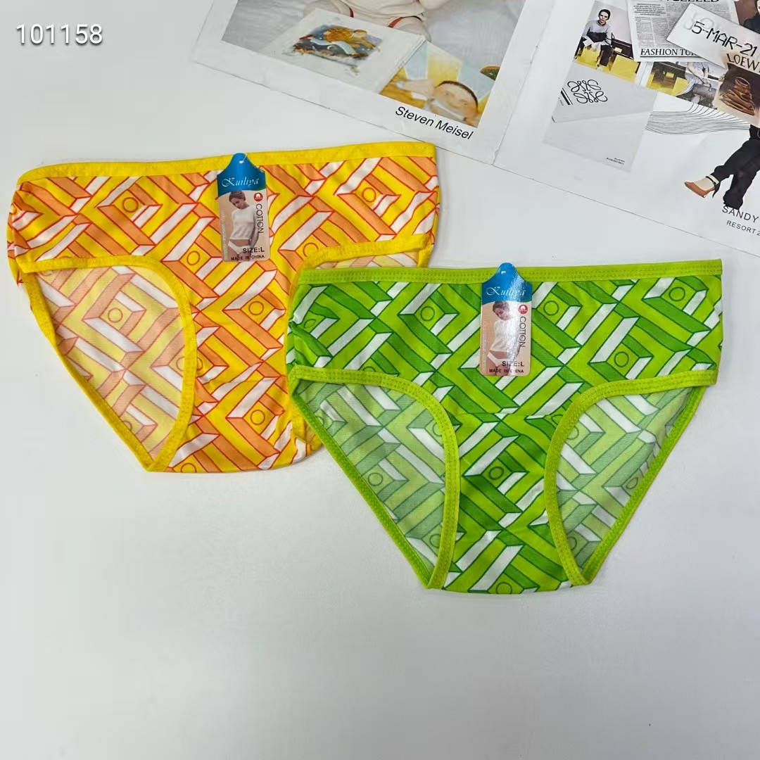 DD-8505# Export underwear for women, printed women's briefs, best-selling African women's underwear, exported to South America, QNI details Picture