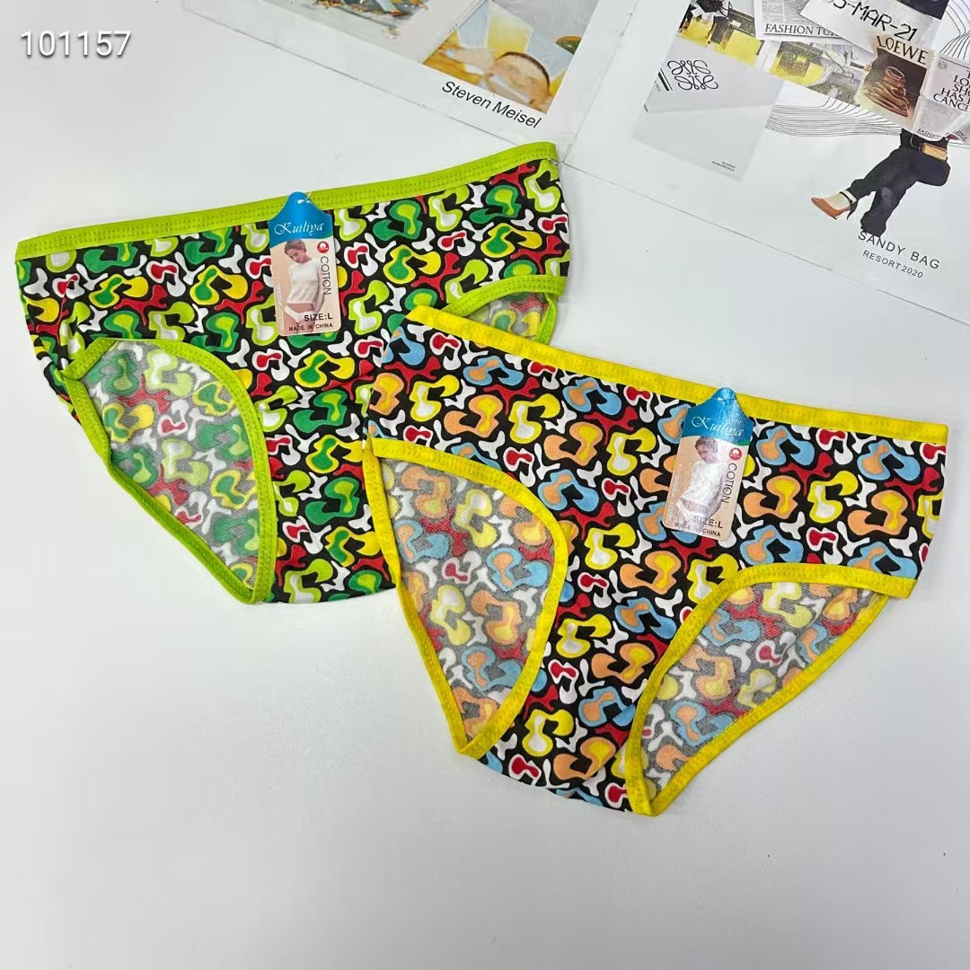 DD-8490# Export Underwear Women's Underwear Milk Silk Print Women's Underwear Sexy Leopard Print Women's Underwear Women's Triangle Underwear Underwear Underwear QNI details Picture