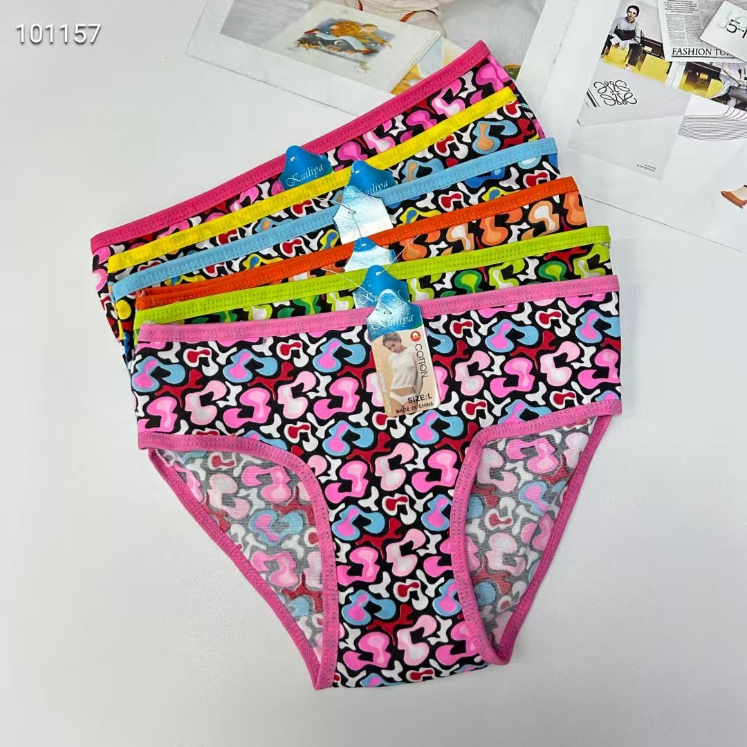 DD-8490# Export Underwear Women's Underwear Milk Silk Print Women's Underwear Sexy Leopard Print Women's Underwear Women's Triangle Underwear Underwear Underwear QNI Specification drawing