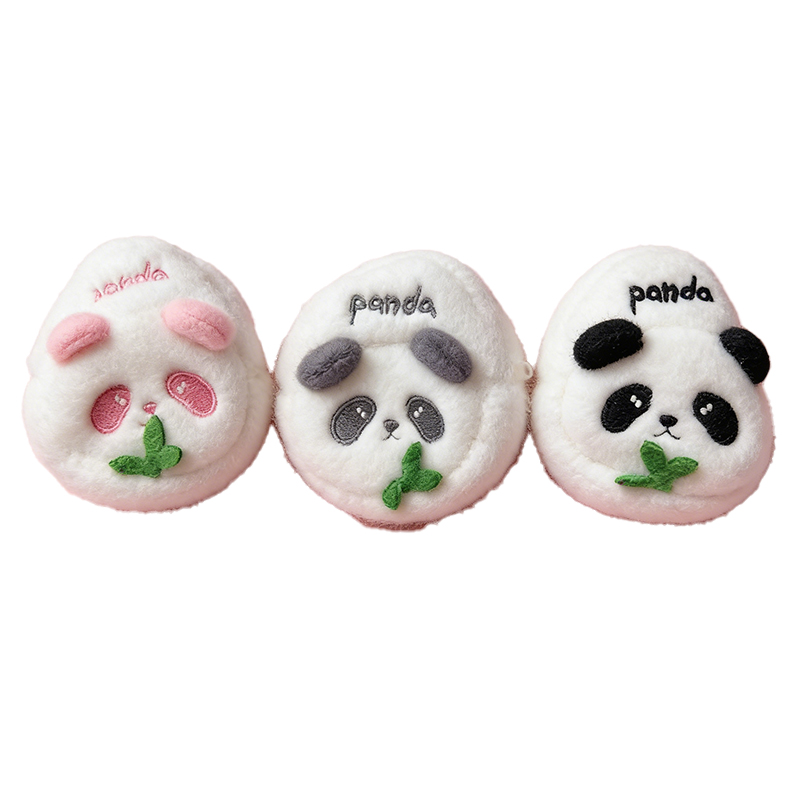 Children's plush Cube, children's coin purse, embroidery premium, panda cultural and creative souvenirs, animal makeup bags, storage bags, mini plush toys, multi-functional cartoon peripheral cultural and creative gifts, coin purse, children's toy bags, children's accessories Item Picture