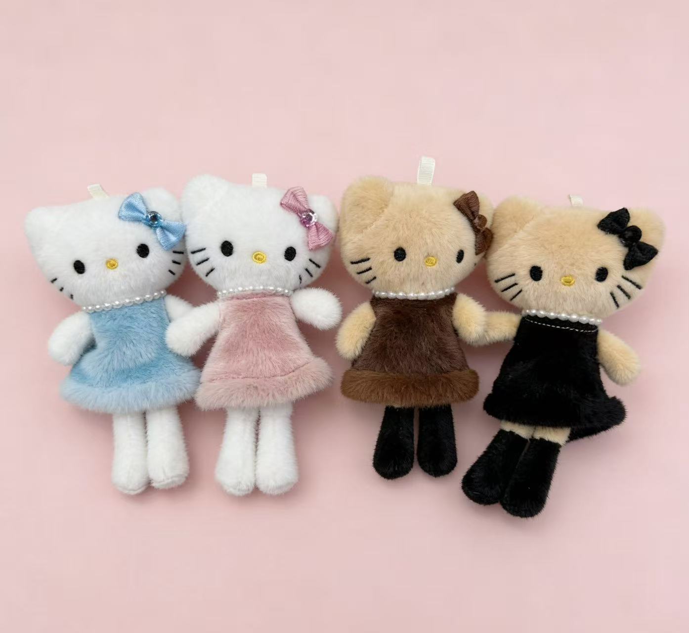 长腿皮质KT猫吉祥物动物毛绒玩具纪念品玩偶卡通周边挂件毛绒公仔挂件钥匙扣布偶挂件可爱装饰礼物夹娃娃机厂家直销