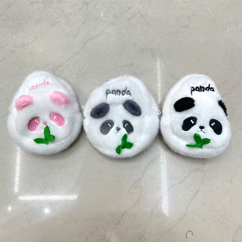 Children's plush Cube, children's coin purse, embroidery premium, panda cultural and creative souvenirs, animal makeup bags, storage bags, mini plush toys, multi-functional cartoon peripheral cultural and creative gifts, coin purse, children's toy bags, children's accessories details Picture