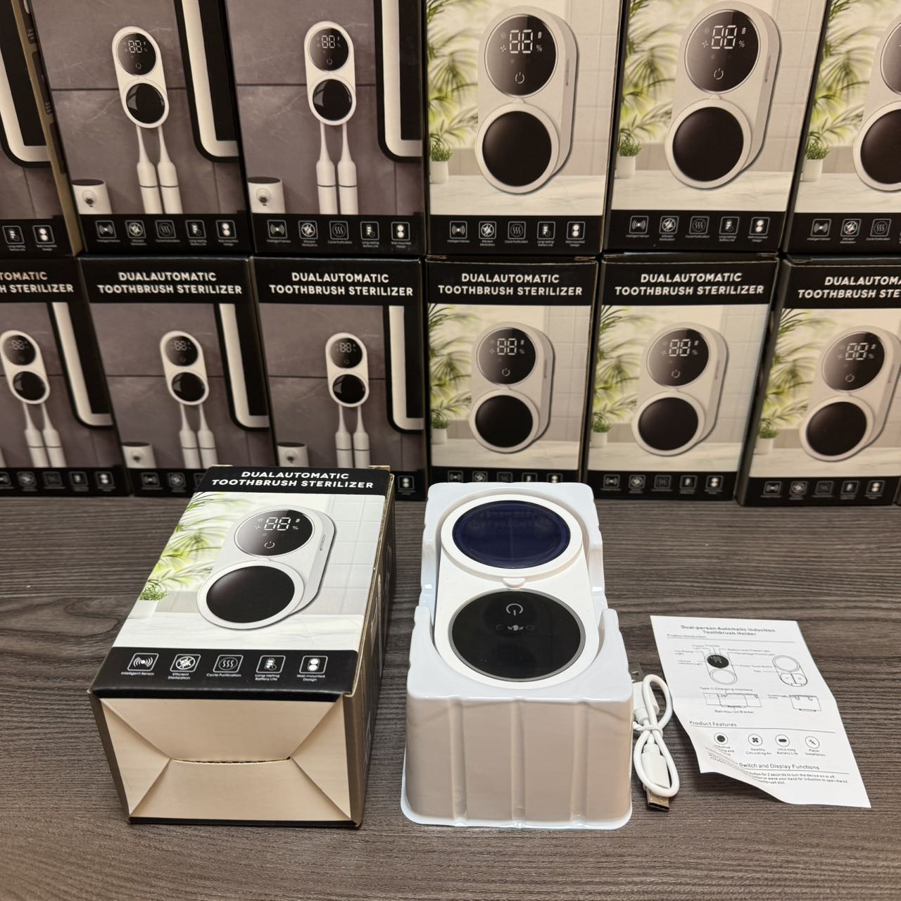 牙刷置物架/牙刷盒/一次性旅游神器/牙桶产品图