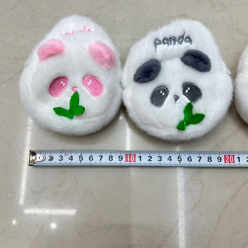 Children's plush Cube, children's coin purse, embroidery premium, panda cultural and creative souvenirs, animal makeup bags, storage bags, mini plush toys, multi-functional cartoon peripheral cultural and creative gifts, coin purse, children's toy bags, children's accessories Specification image