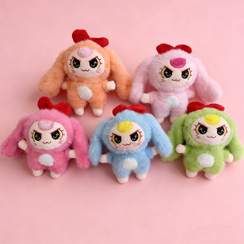 Big Eared Kid three-year-old personified plush toy, creative doll, cartoon peripheral pendant, plush toy pendant, keychain, cloth doll pendant, cute decorative gift, claw machine factory direct sales