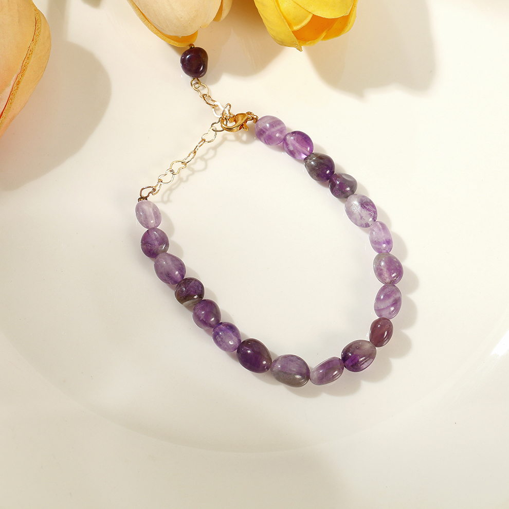 天然水晶随形手串虎眼石紫水晶手链直播福利批发手链 时尚女款 手串 珠串 外贸暴单款详情2