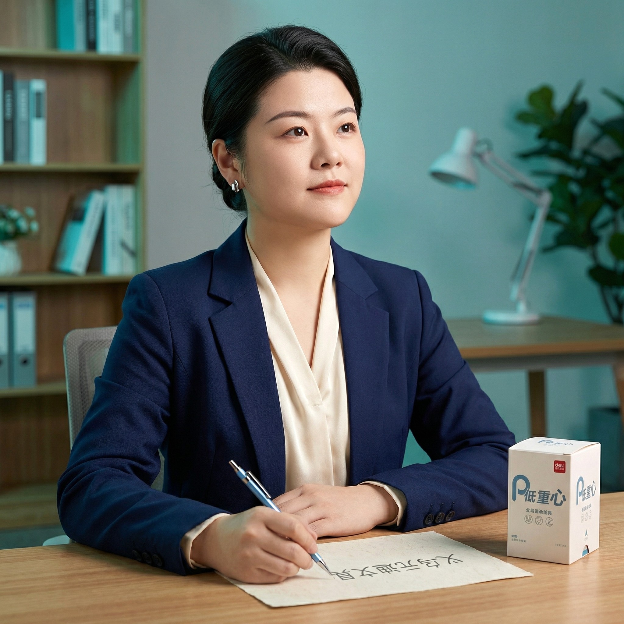 得力精准书写学生办公文具0.5mm金属活动铅笔