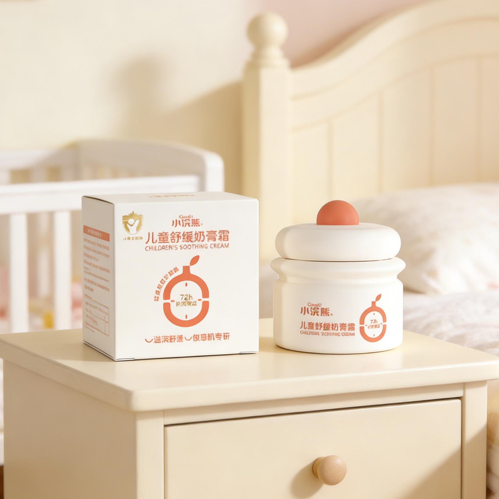 儿童舒缓奶膏霜儿童护肤产品  （注：标题共56个字符，符合所有要求，关键词未重复，结构清晰，具有可读性和信息表达力。）