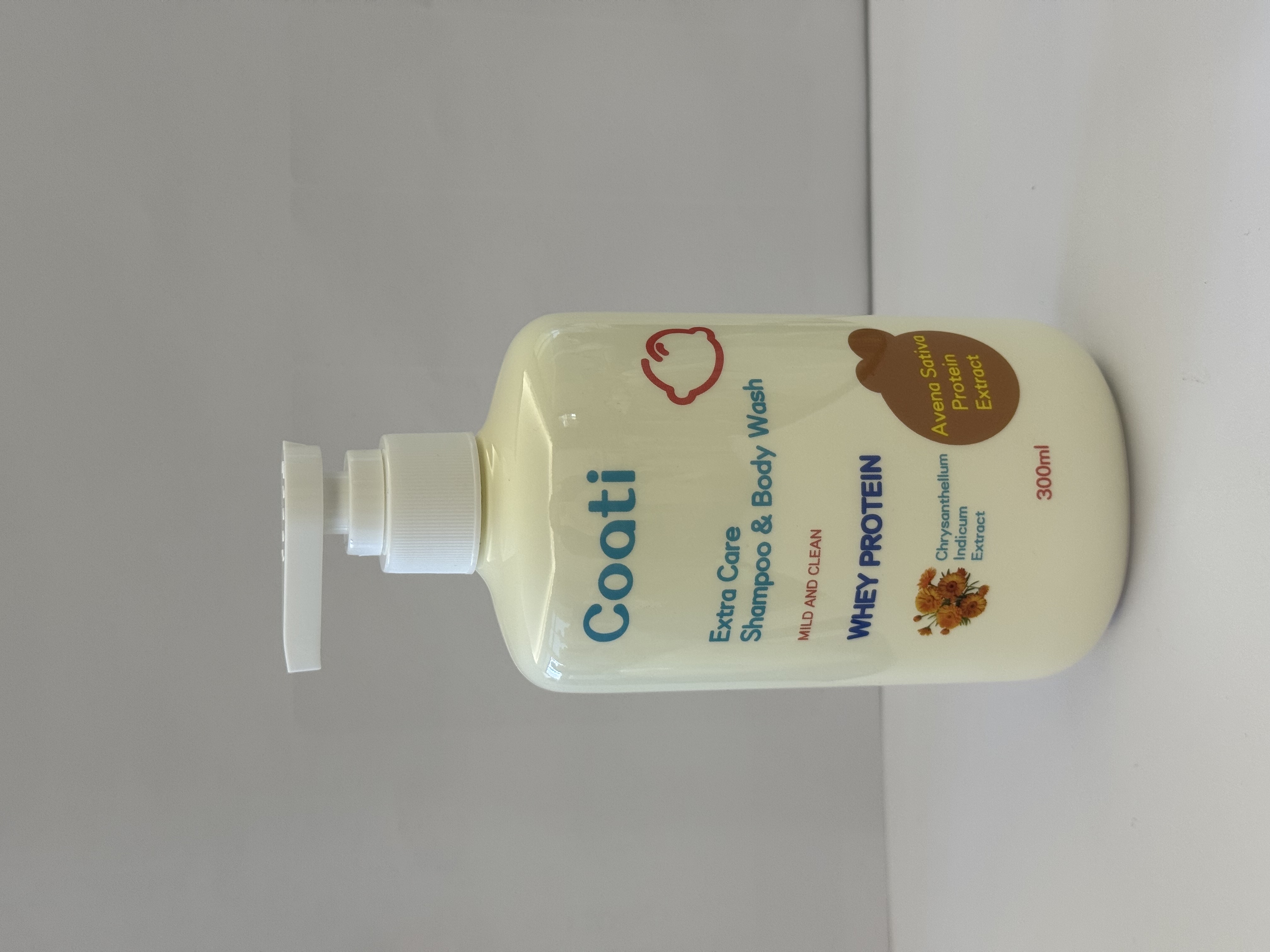 Coati baby Care Products 300ml Shampoo and Body Wash gently moisturizes your baby's tender skin. OEM private label customized two-in-one children's care products