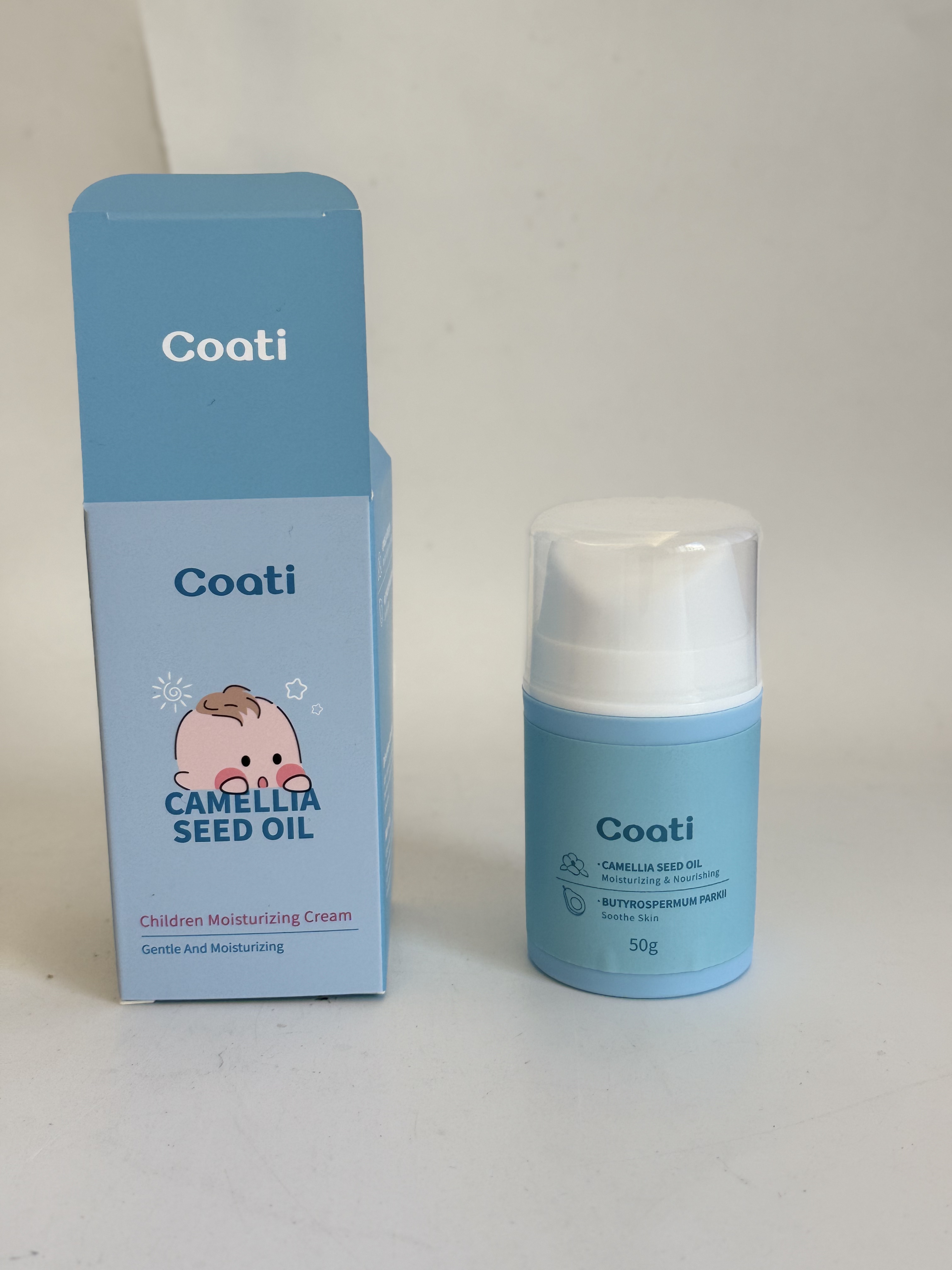 Coati Camellia Seed Oil Children 's Moisturizing Cream Children' s Cleansing, Moisturizing, Repairing and softening skin Moisturizing Cream OEM custom wholesale details Picture