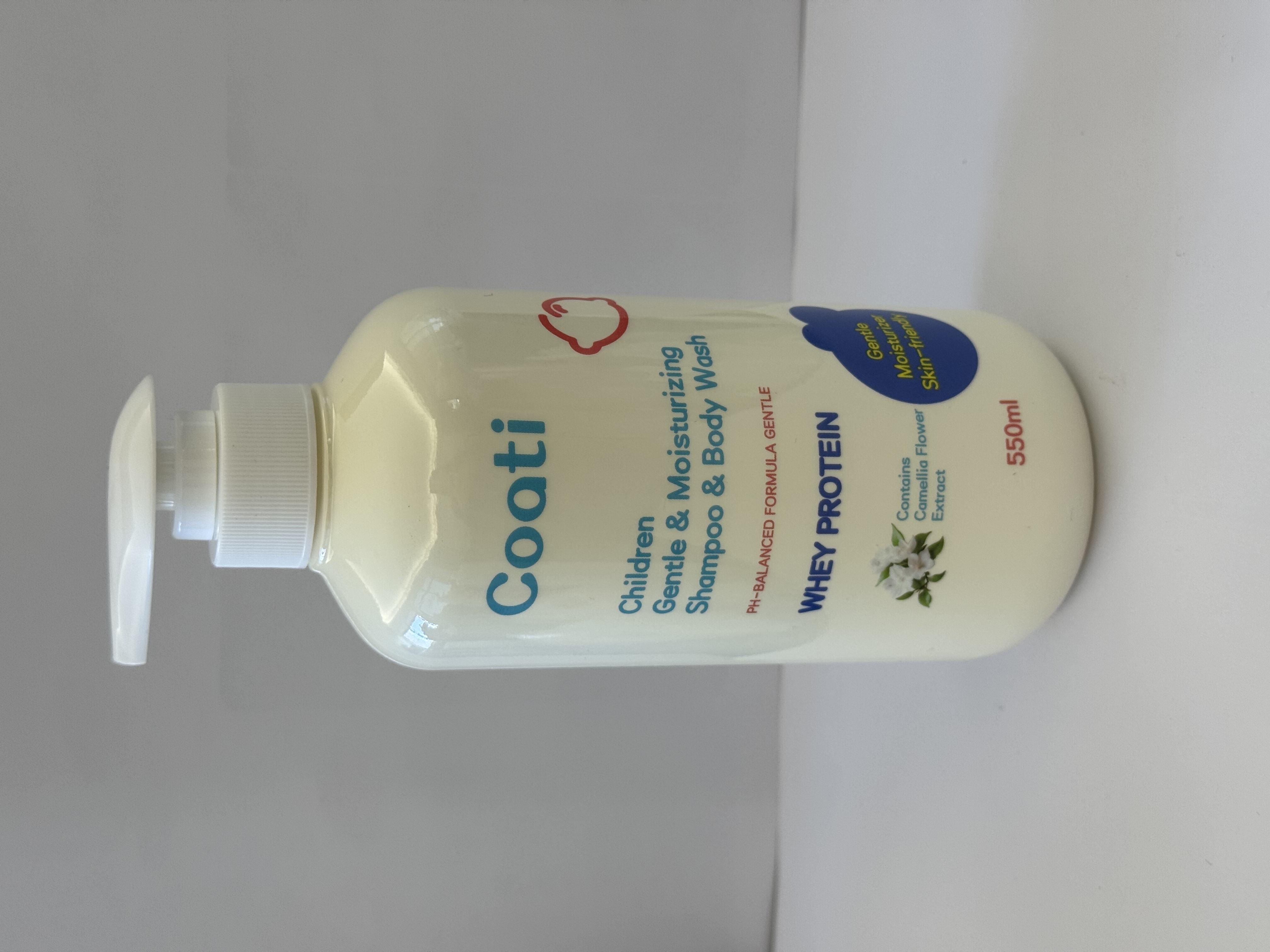Coati Children's Gentle Moisturizing Shampoo and Body Wash Bottle Skin Care Products Children's Personal care products 500ml Moisturizing Shampoo and Body Wash