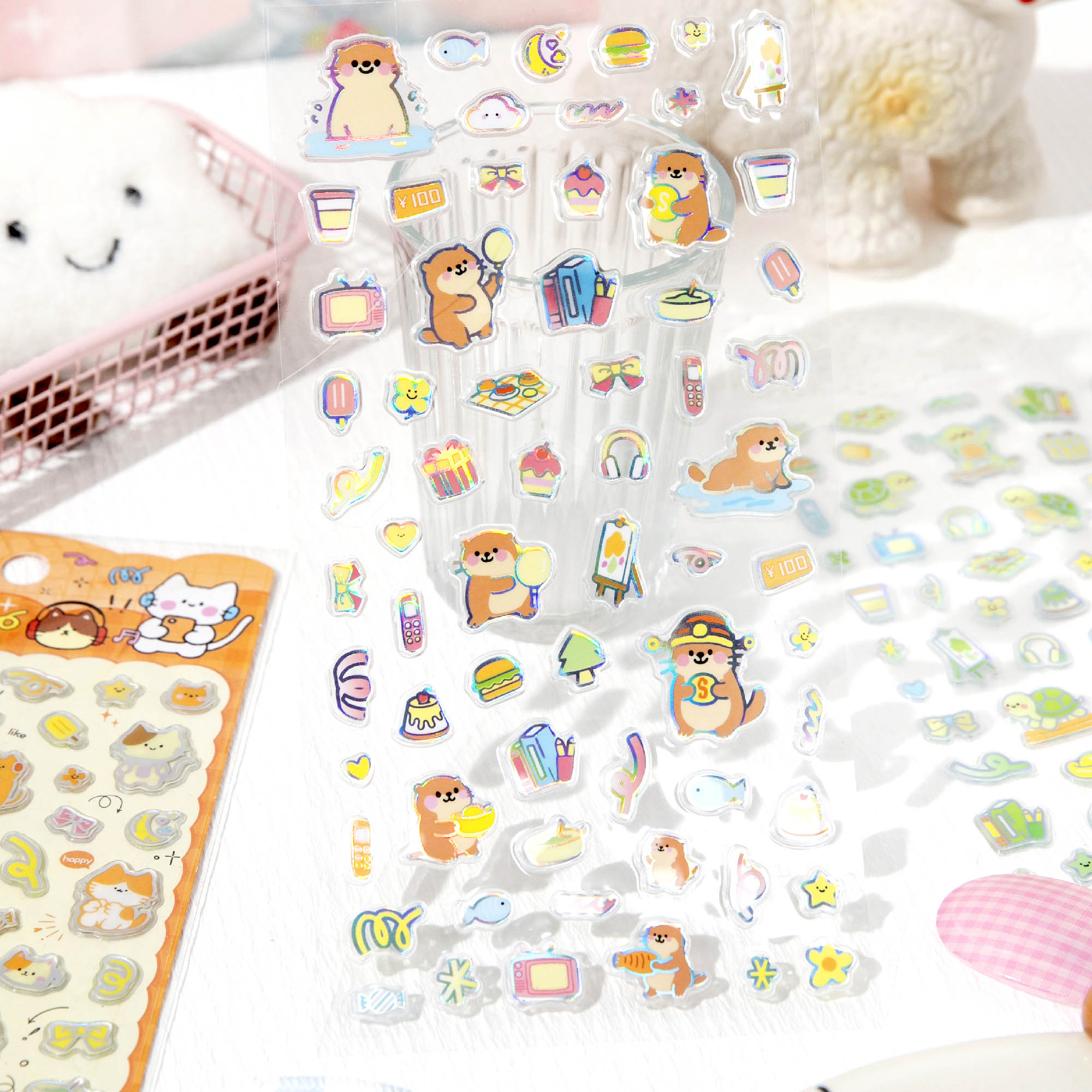 JH68W Laser Crystal sticker