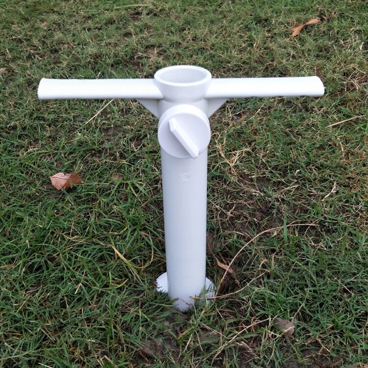 厂家现货批发ABS户外沙滩伞塑料地插 螺旋型沙滩伞地插伞插脚伞座 