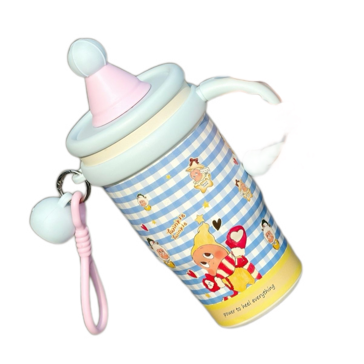 Large-capacity star-shaped insulated cup, cute student girl, high appearance level, new handle straw, 304 water cup, stainless steel, others Item Picture