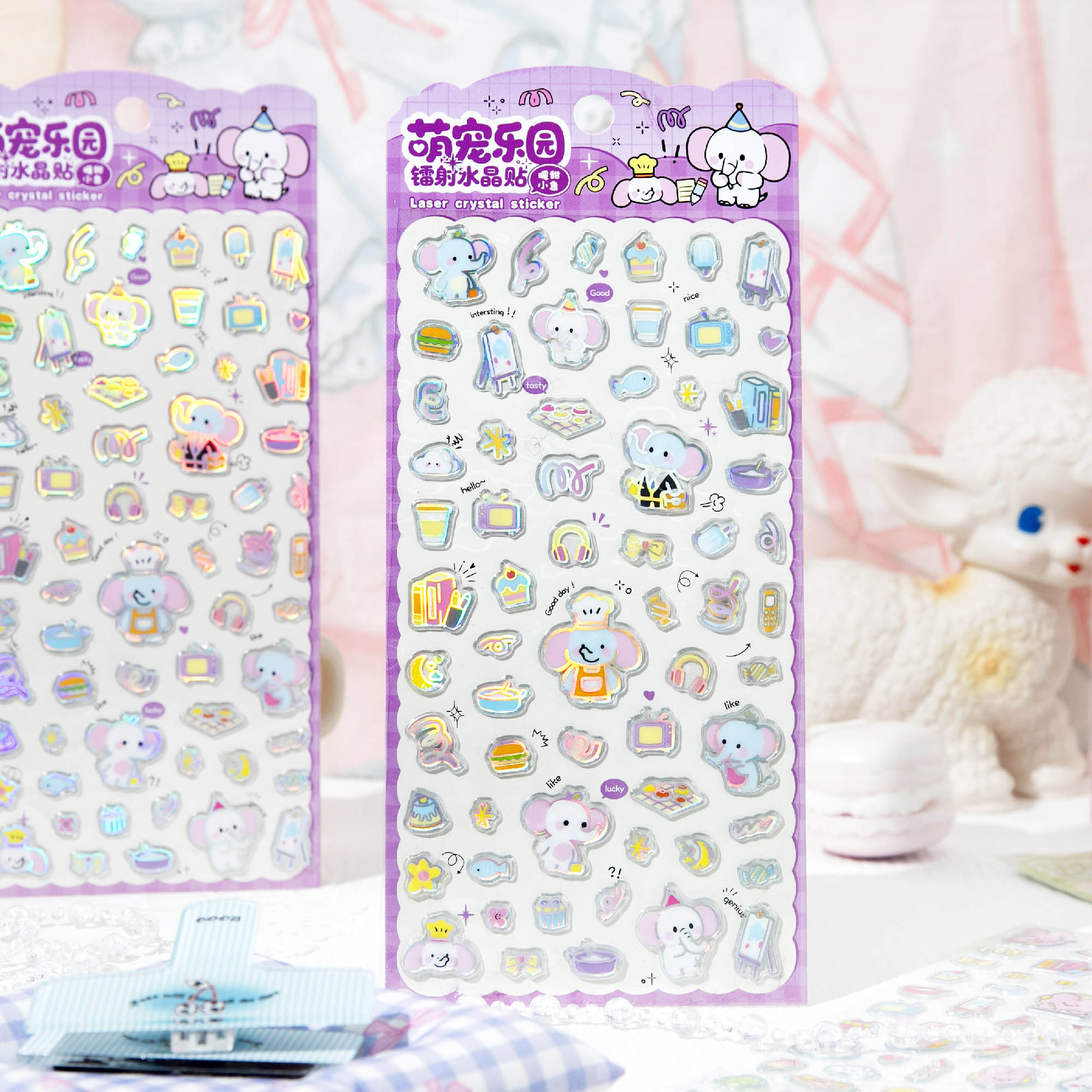 JH68W Laser Crystal sticker Specification image