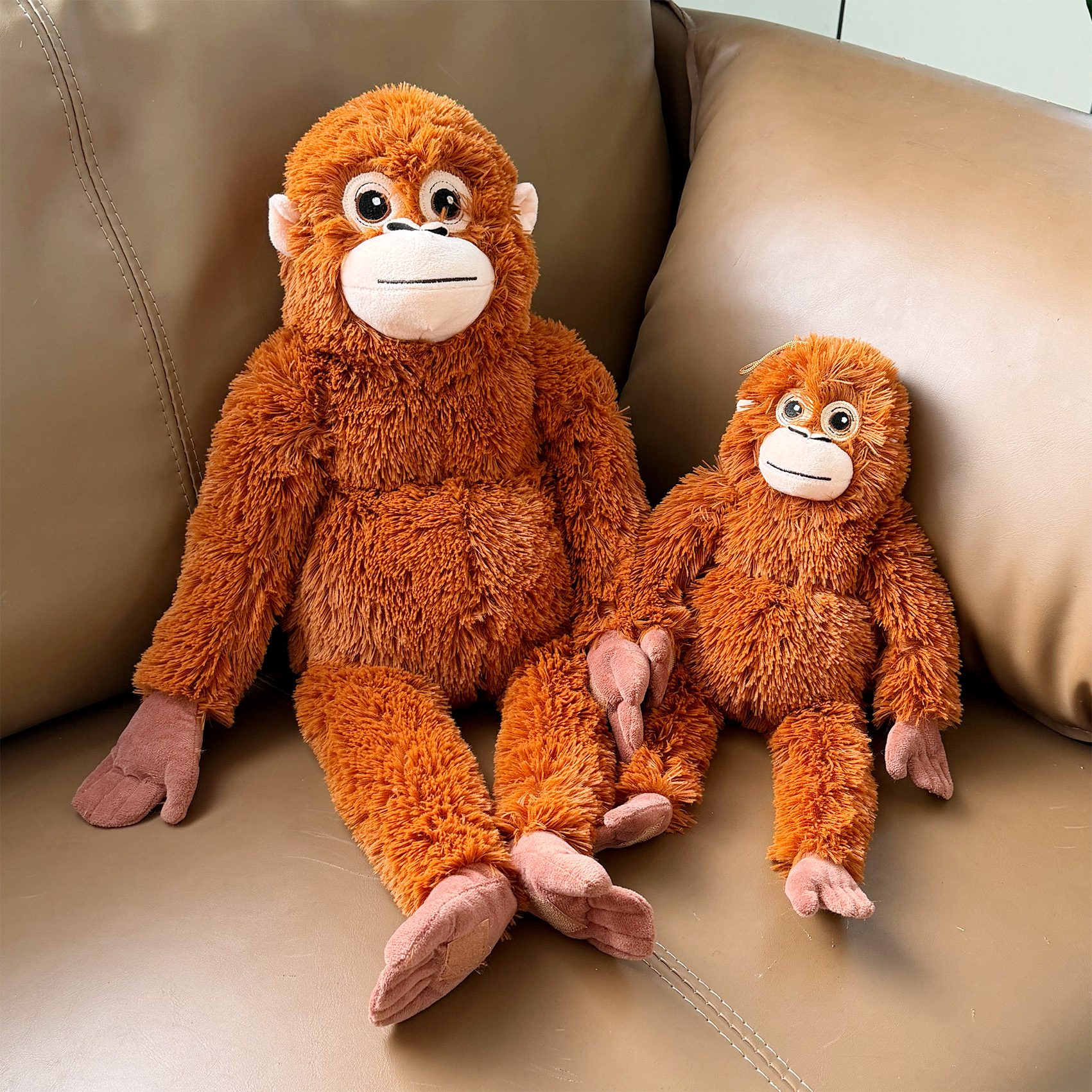 Gorilla pillow doll, children's sleeping companion and soothing doll, birthday gift, girls' plush toy doll details Picture