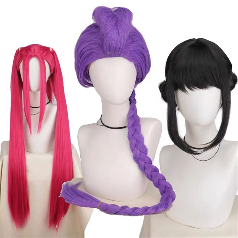 Colorful wigs, fashionable Witch Hunt team wigs, beauty styling wigs and head covers
