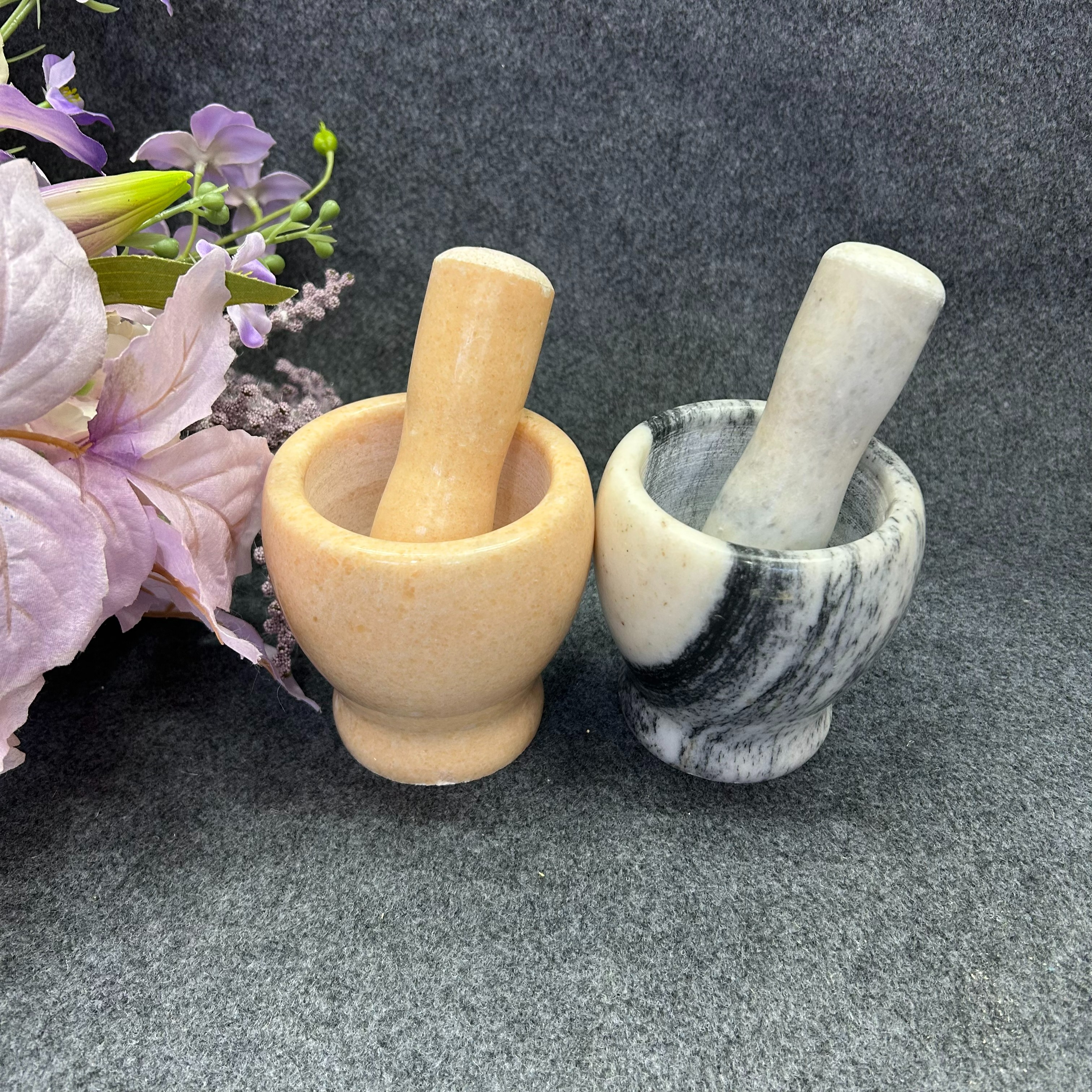 石质研钵和研杵传统手工研磨工具陶瓷研钵研杵套装