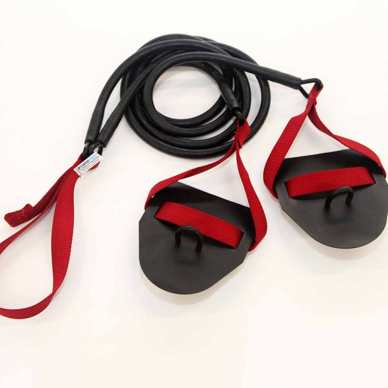 Portable, multi-functional, portable and safe swimming resistance rope, posture and strength training, arm strength paddling, hand flippers, elastic resistance full figure