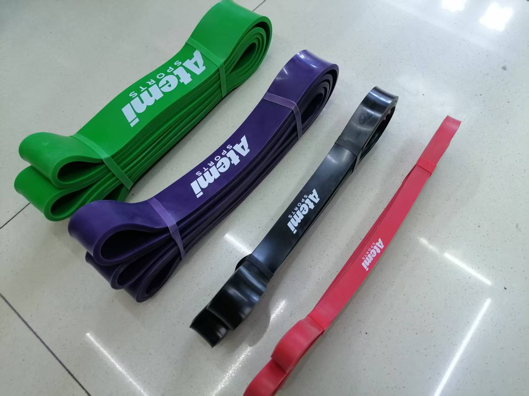 Fitness men's circular resistance belt, multi-functional elastic belt, shaping training fitness equipment, sports resistance belt, portable natural latex belt, resistance and elasticity fitness yoga strength training practice circle belt details Picture