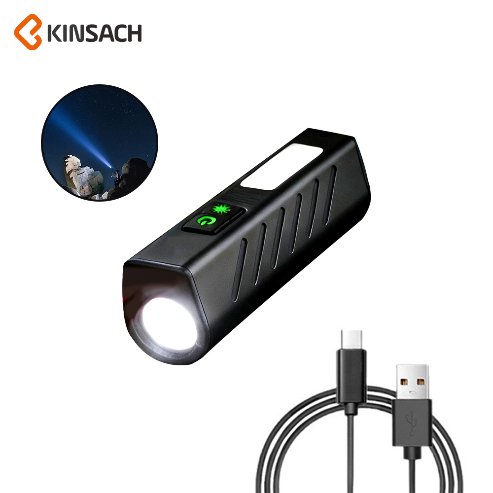 LED手电筒照明灯便携铝合金迷你手电筒户外应急灯多用途照明工具