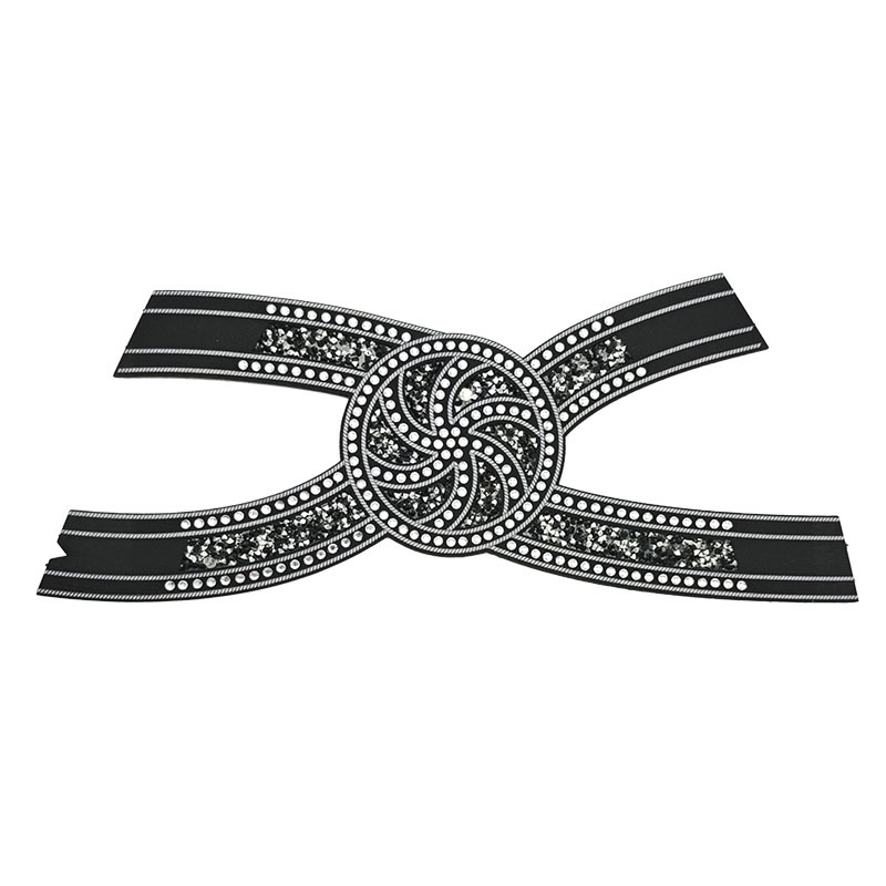 拖鞋烫钻装饰鞋面定制女士凉拖鞋镶钻鞋面半成品鞋材辅料配件